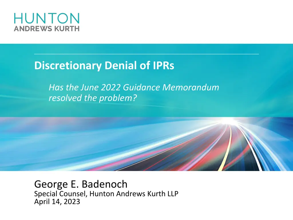 discretionary denial of iprs n.w