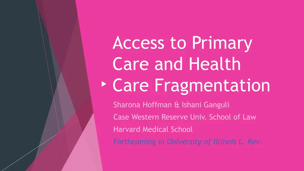 access to primary care and health care n.w