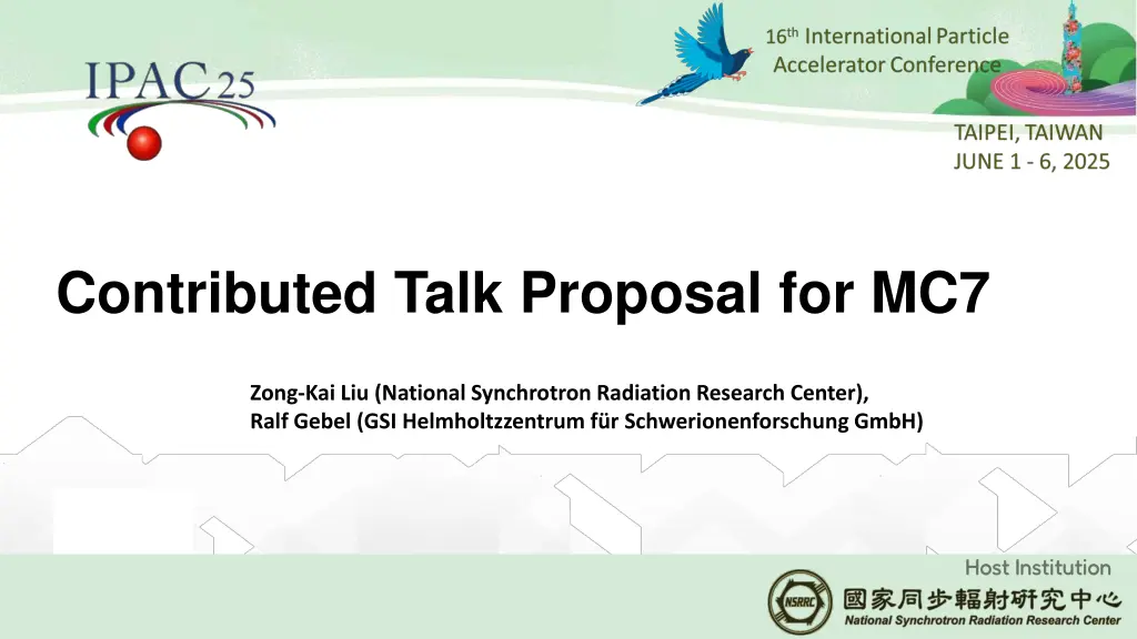 contributed talk proposal for mc7 n.w