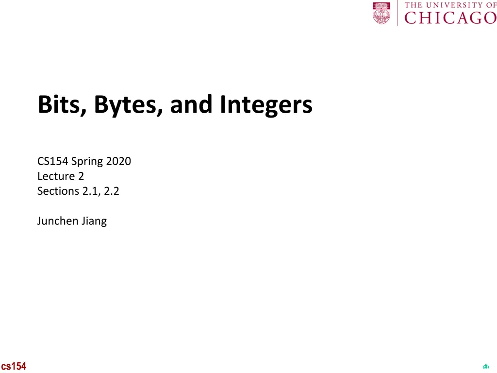 bits bytes and integers n.w