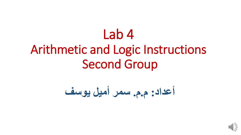 lab lab 4 4 and logic instructions second group n.w