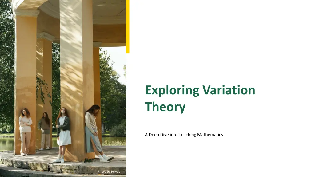 exploring variation theory n.w