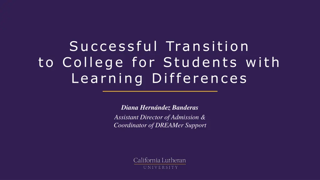 successful transition to college for students n.w