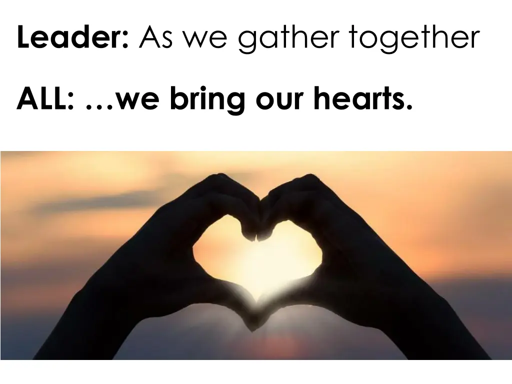 leader as we gather together n.w