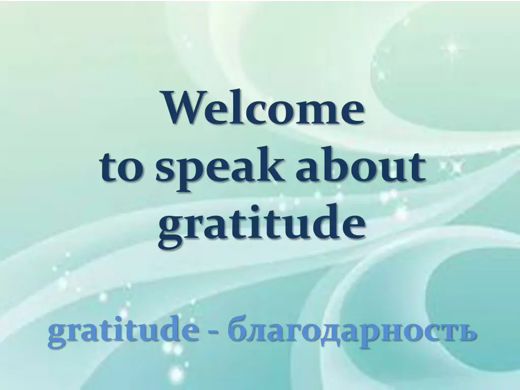 welcome to speak about gratitude n.w
