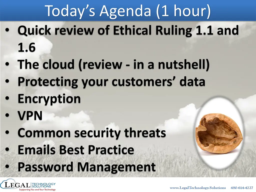 today s agenda 1 hour quick review of ethical n.w