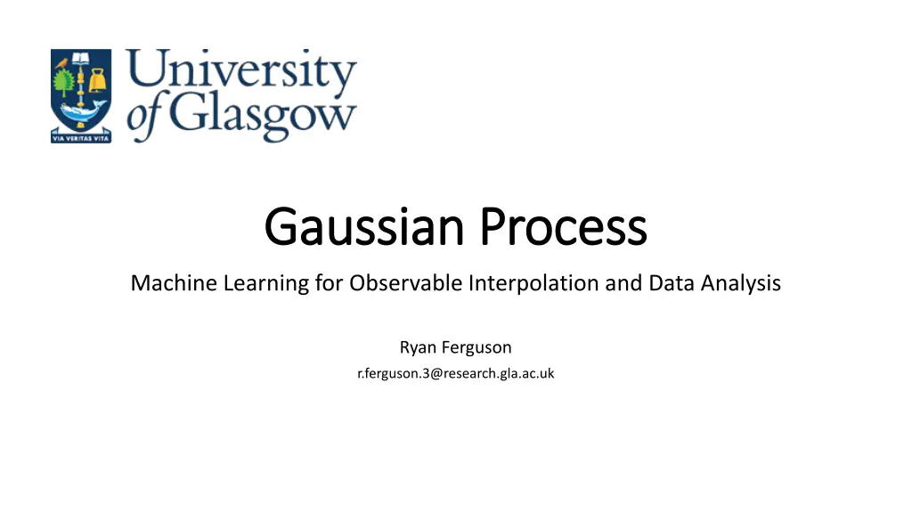 gaussian process gaussian process n.w