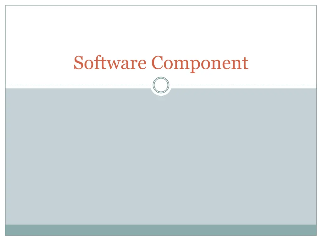 software component n.w