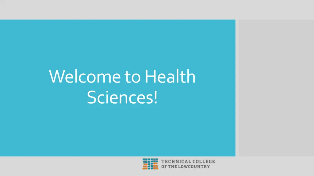 welcome to health sciences n.w