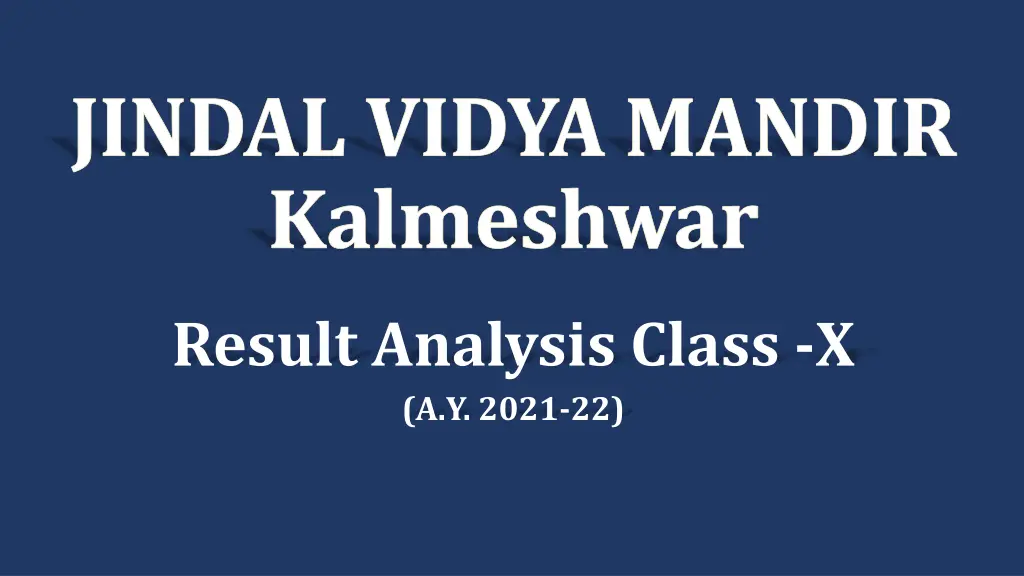 jindal vidya mandir kalmeshwar n.w