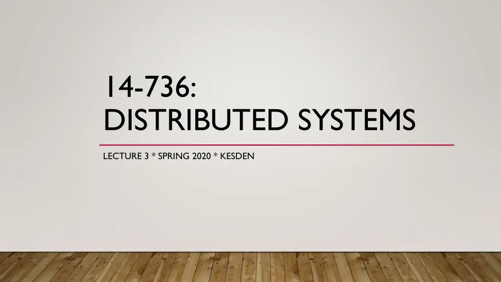 14 736 distributed systems n.w