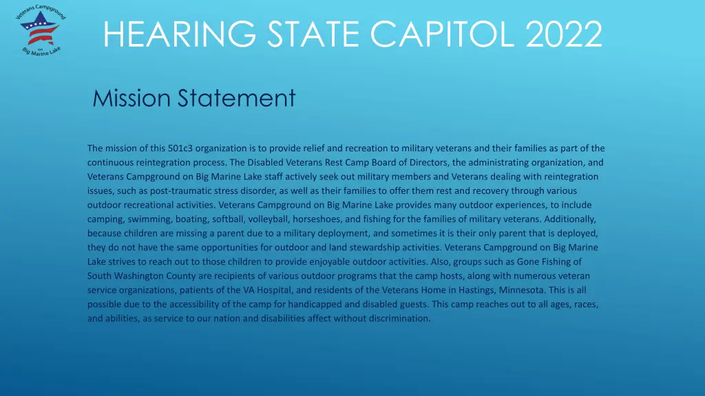 hearing state capitol 2022 n.w