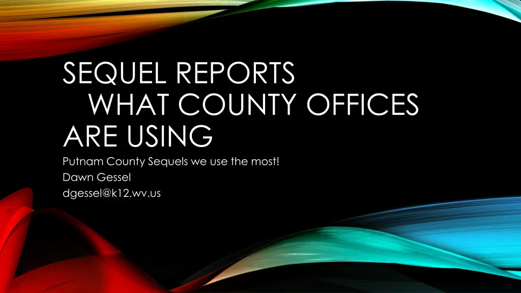 sequel reports what county offices are using n.w