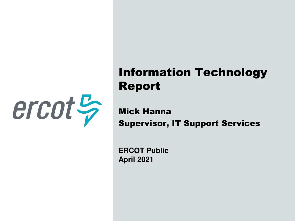 information technology report n.w