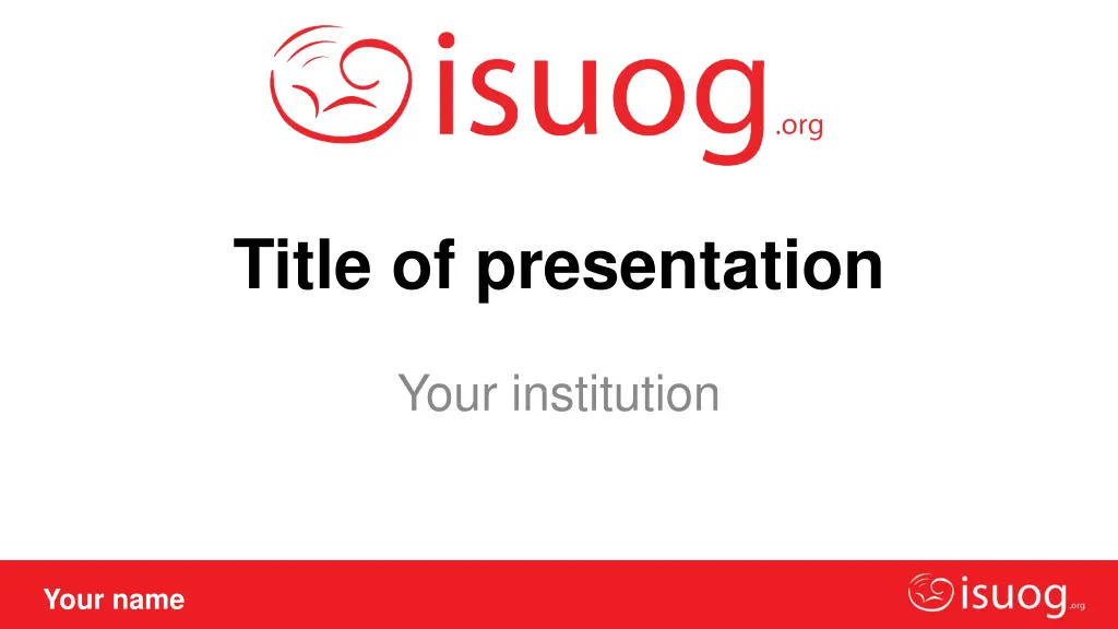 title of presentation n.w