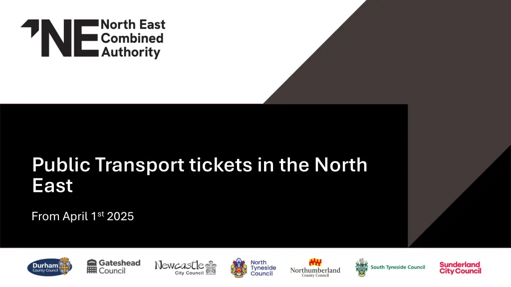 public transport tickets in the north east n.w