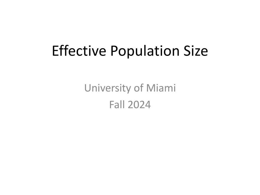 effective population size n.w