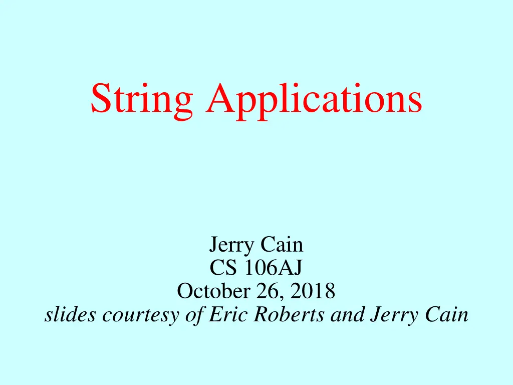 string applications n.w