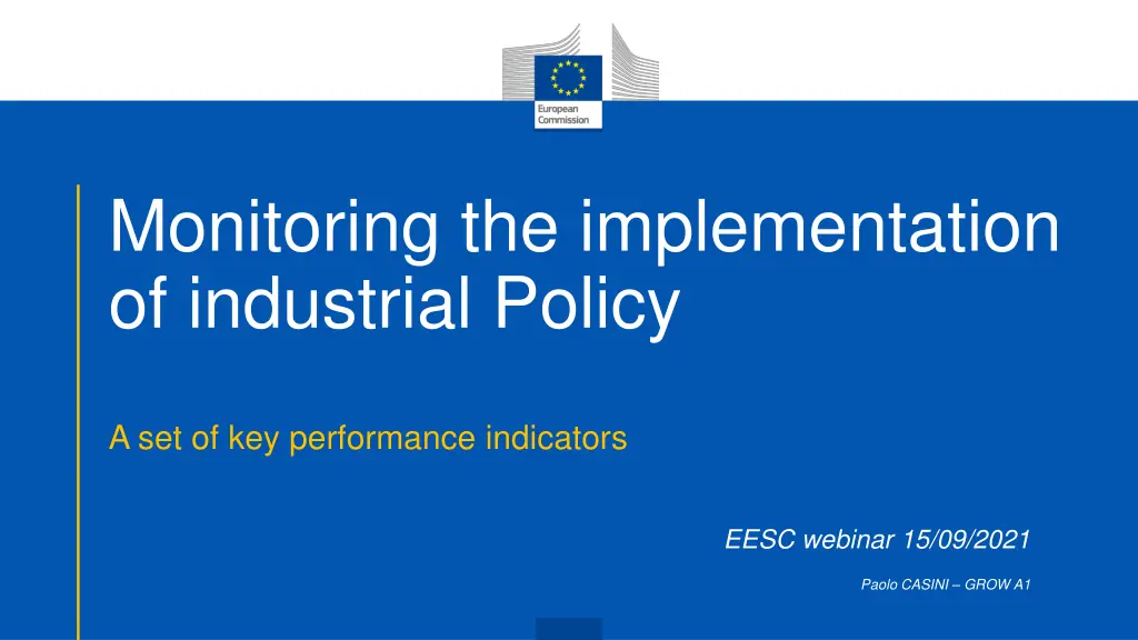 monitoring the implementation of industrial policy n.w