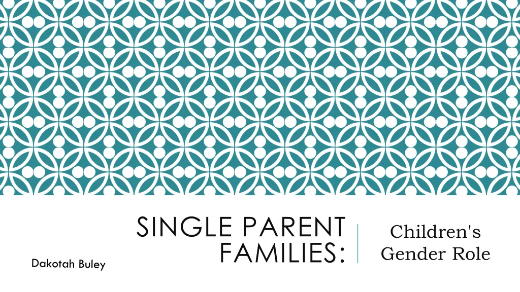 single parent families n.w
