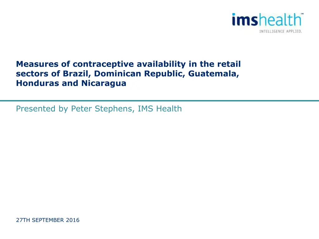 measures of contraceptive availability n.w