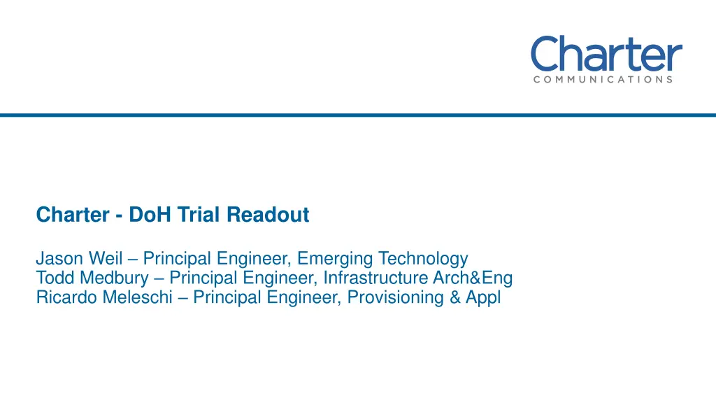 charter doh trial readout n.w