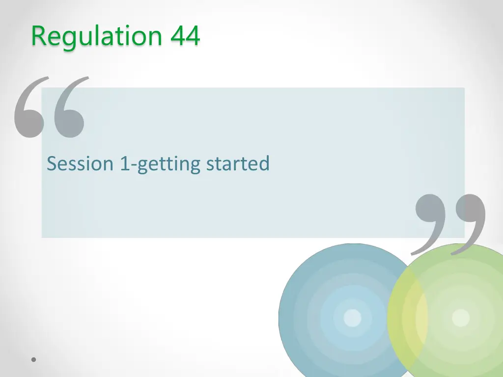 regulation 44 n.w