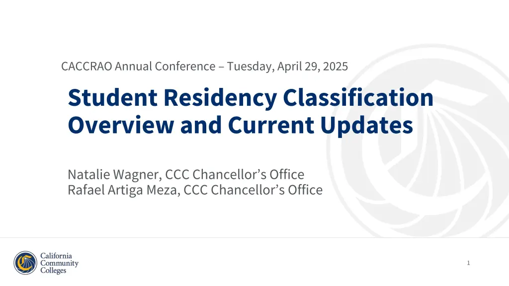 caccrao annual conference tuesday april 29 2025 n.w