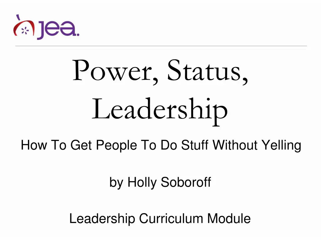 power status leadership n.w