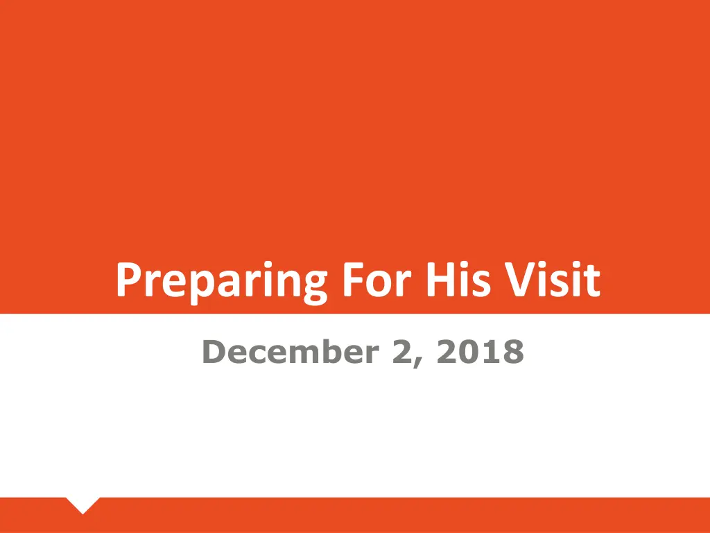 preparing for his visit n.w