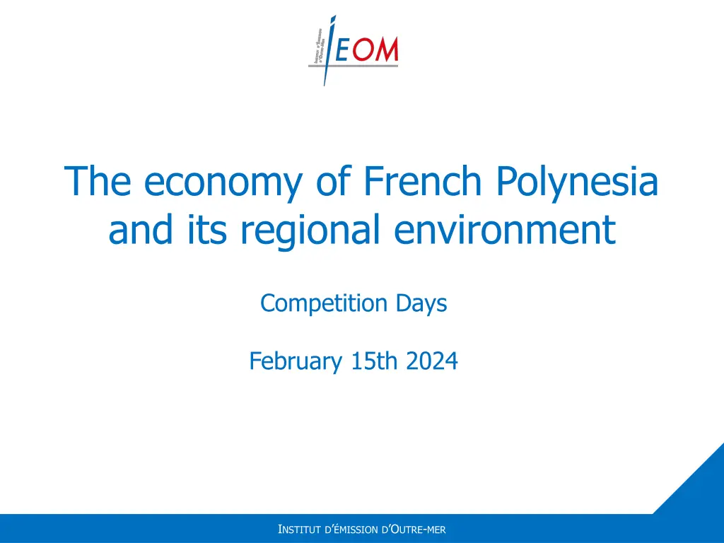 the economy of french polynesia and its regional n.w