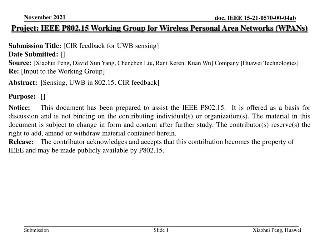 november 2021 project ieee p802 15 working group n.w