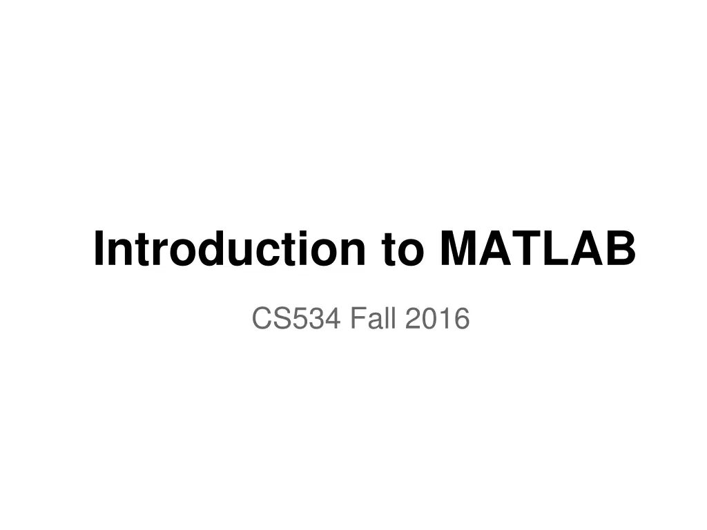 introduction to matlab n.w