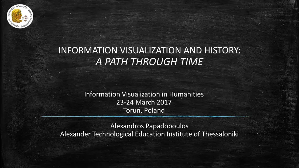 information visualization and history a path n.w