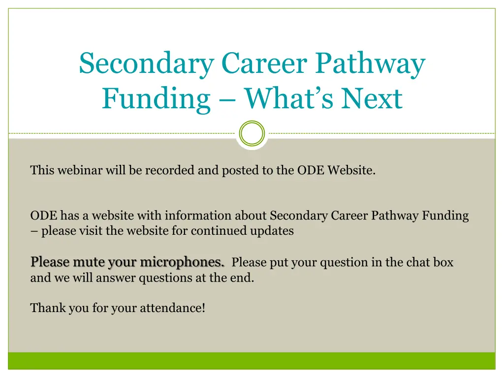 secondary career pathway funding what s next n.w
