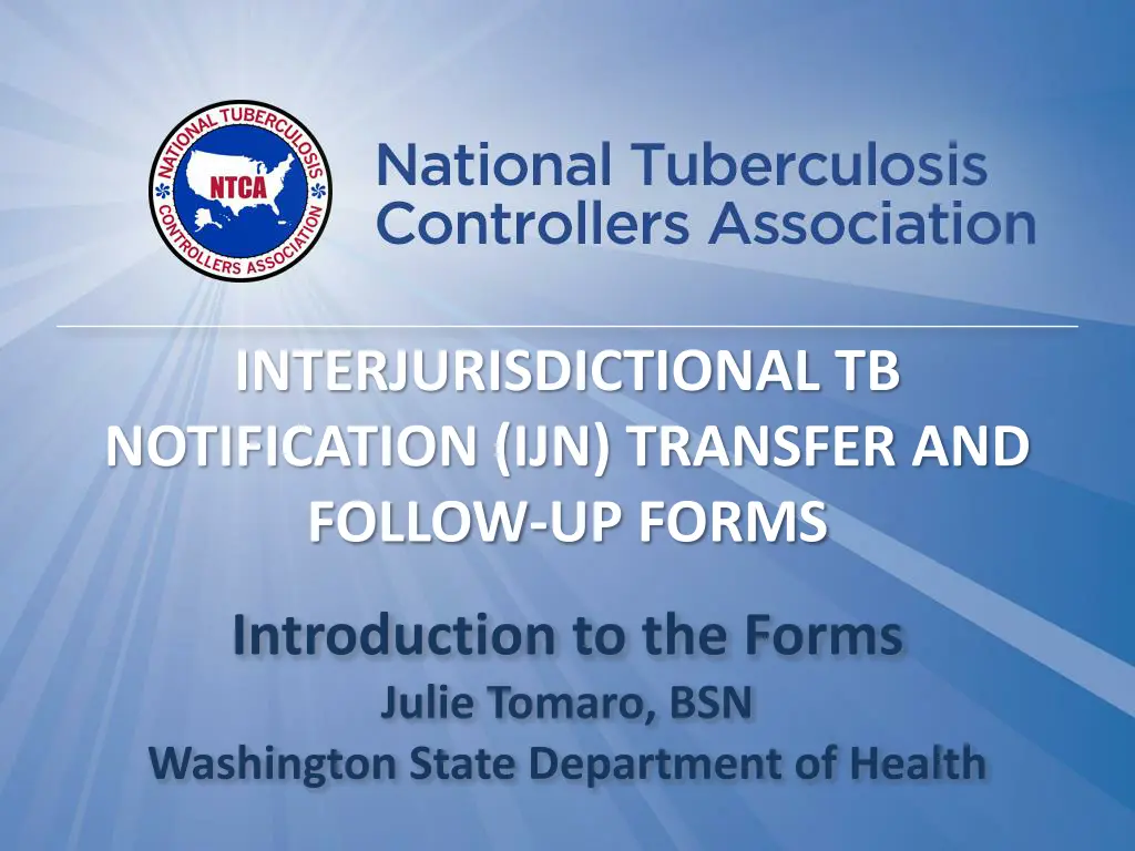 interjurisdictional tb notification ijn transfer n.w