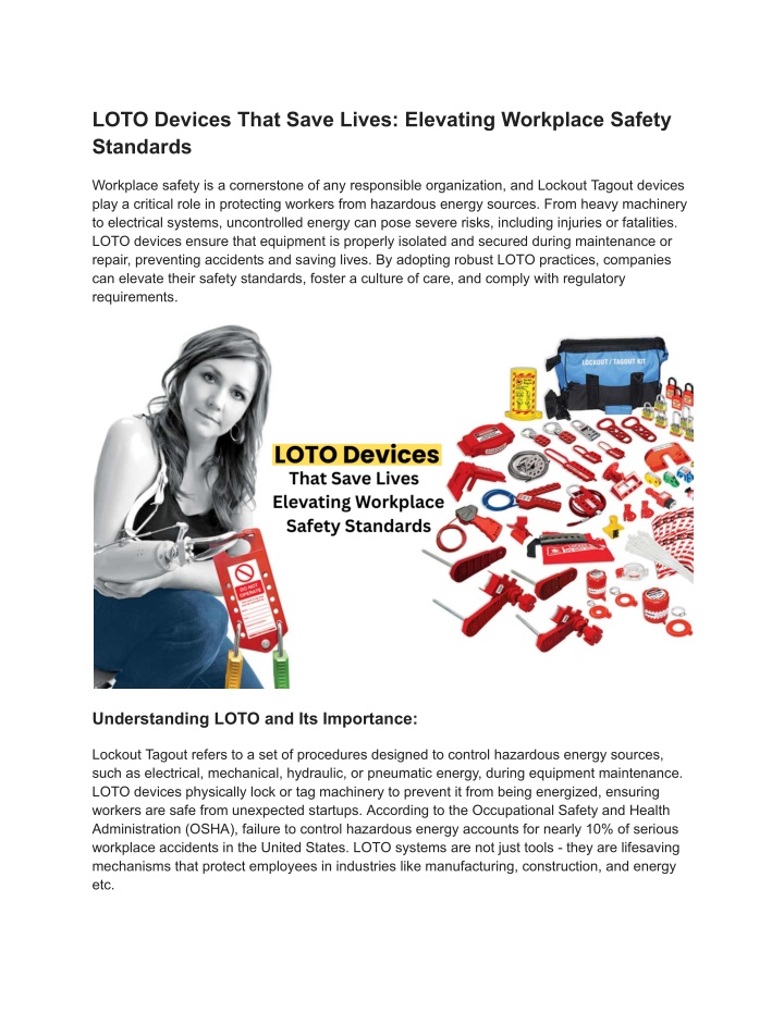 loto devices that save lives elevating workplace n.w