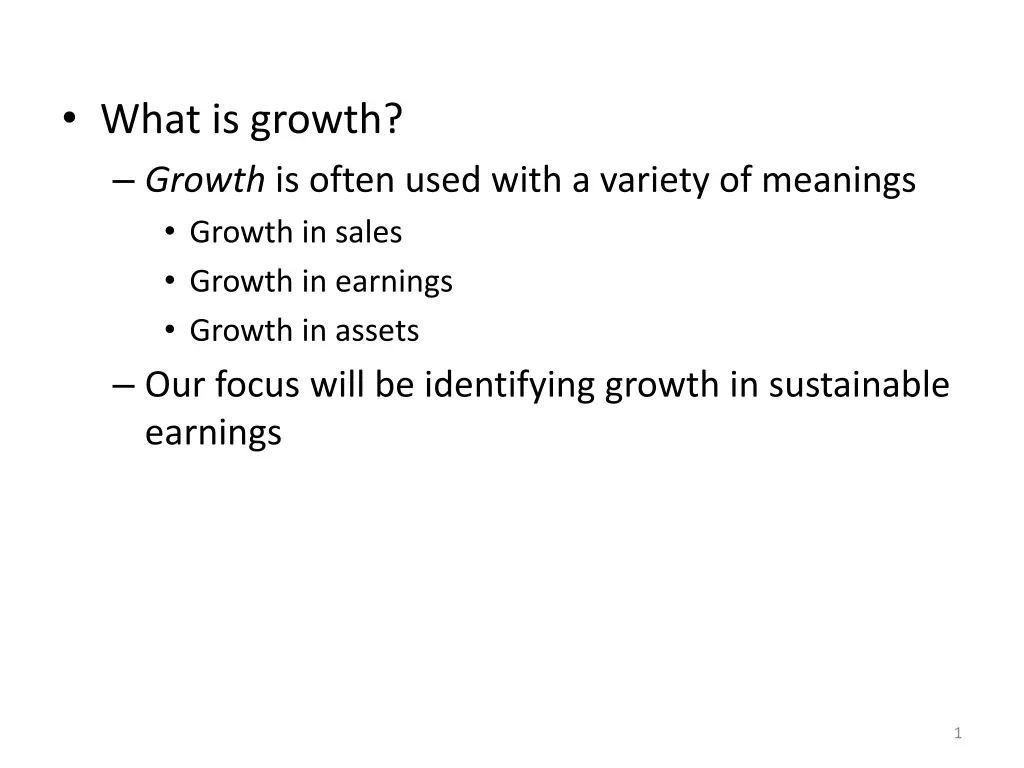 what is growth growth is often used with n.w