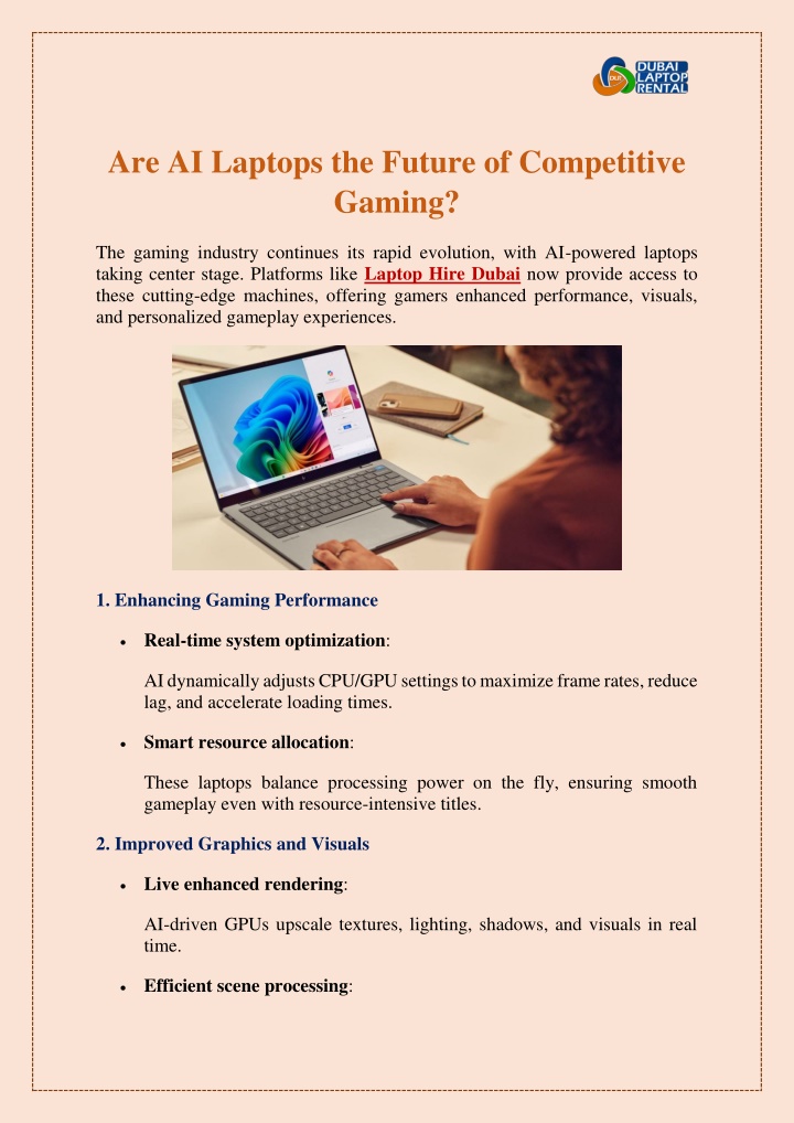 are ai laptops the future of competitive gaming n.w