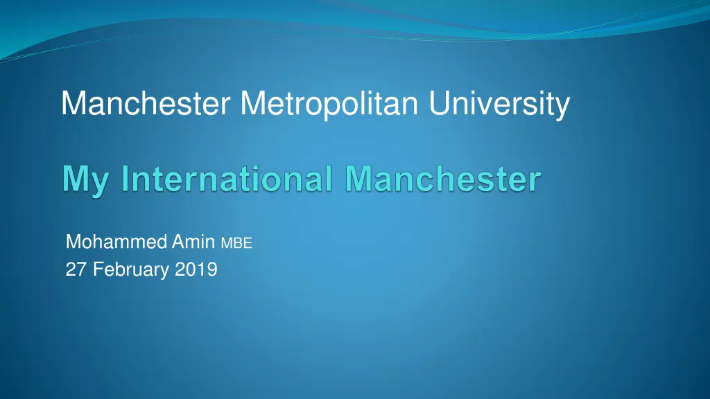 manchester metropolitan university n.w