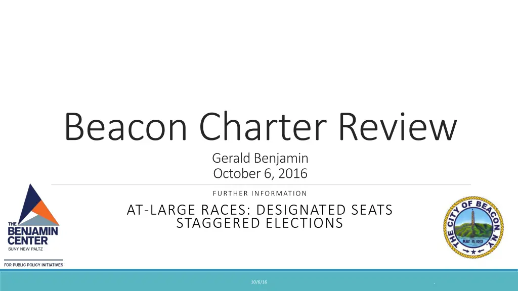 beacon charter review gerald benjamin october n.w
