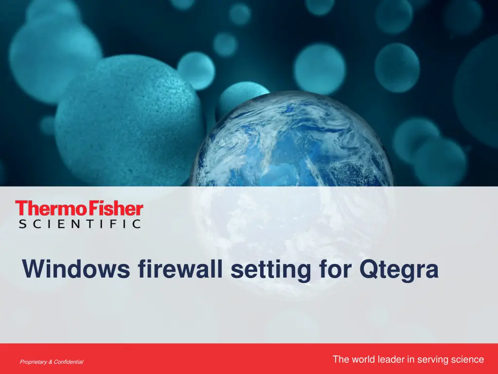 windows firewall setting for qtegra n.w