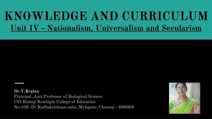 Nationalism, Universalism, and Secularism in Education: Insights from Tagore and Krishnamurty