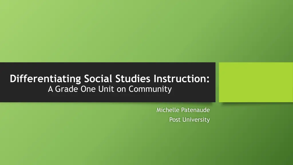 differentiating social studies instruction n.w