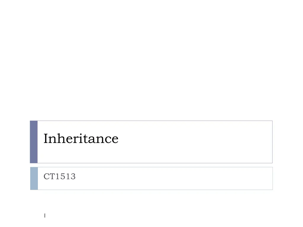 inheritance n.w