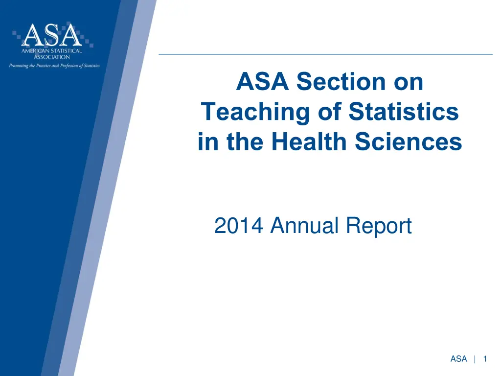asa section on teaching of statistics n.w