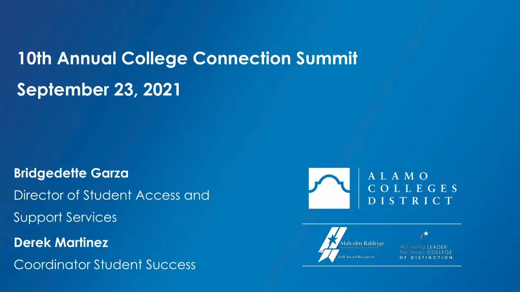 10th annual college connection summit n.w