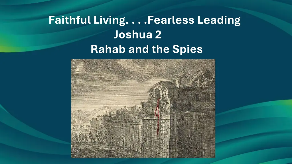 faithful living fearless leading joshua 2 rahab n.w
