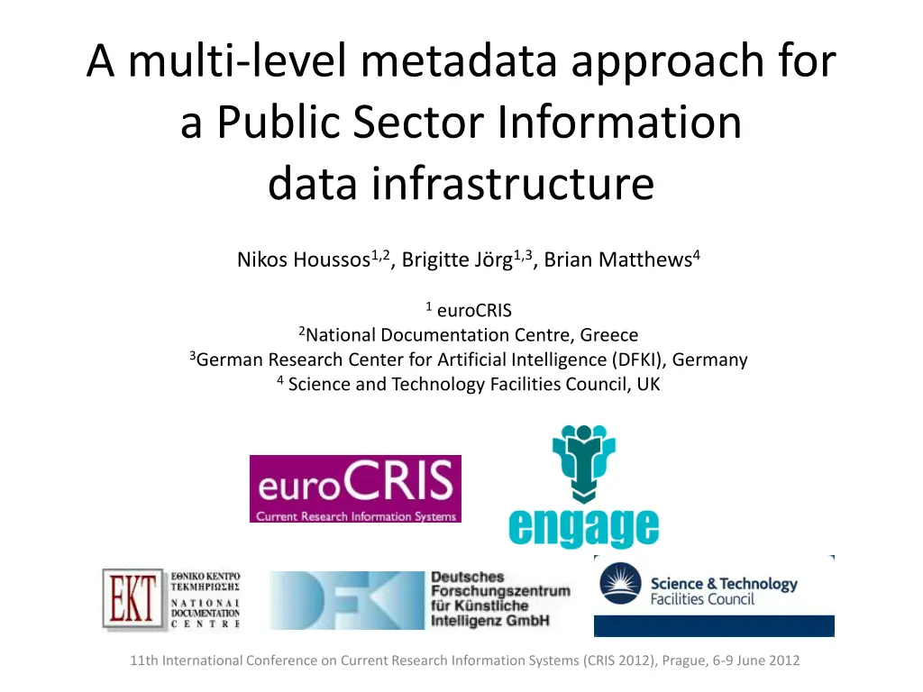 a multi level metadata approach for a public n.w
