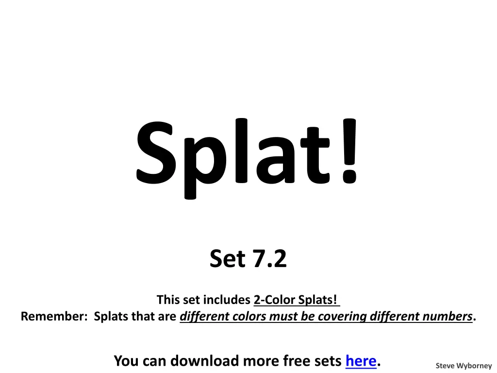 splat n.w